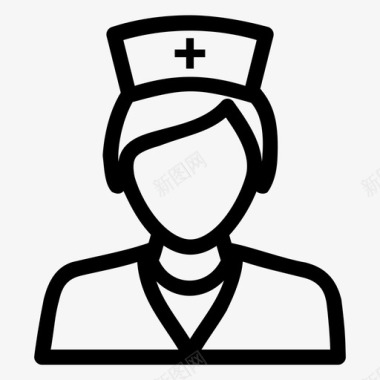 女护士护士化身女护士图标图标