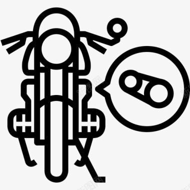 摩托车驾驶咖啡赛车齿轮图标图标