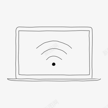 WiFi信号笔记本电脑wifi设备屏幕图标图标
