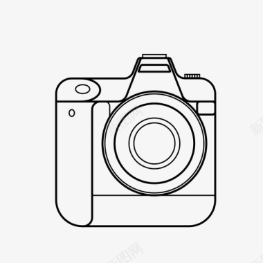 数码单反相机数码相机镜头图标图标