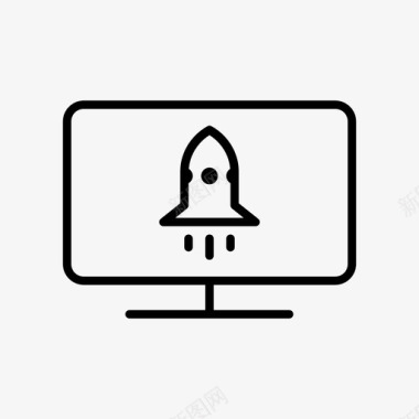 图标启动芽启动计算机发射图标图标