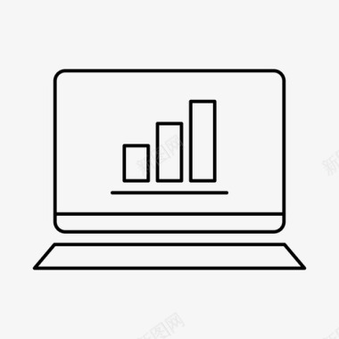 条形素材笔记本条形图分析条形图图标图标