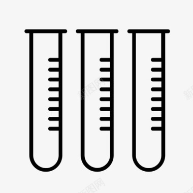 医学研究背景试管分析化学图标图标