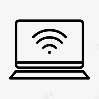 笔记本设计笔记本电脑wifi设备免费wifi图标图标