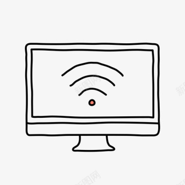 WIFI信号格imac无线信号桌面设备图标图标