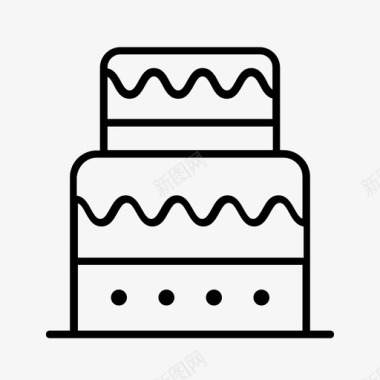 蛋糕生日蛋糕派对图标图标