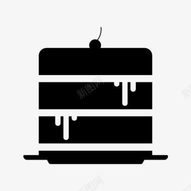 蛋糕奶酪蛋糕巧克力蛋糕图标图标