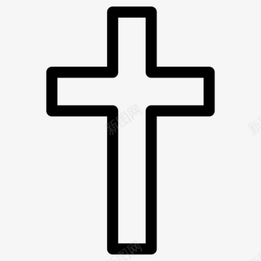 十字架标志基督教十字架宗教图标图标