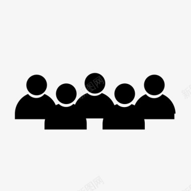 团体会议成员图标图标