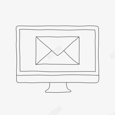 电子邮件桌面电子邮件设备消息图标图标