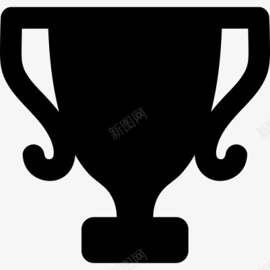 黑色背景奖杯杯黑色形状形状界面和网图标图标