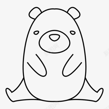 免抠素材熊动物图标图标