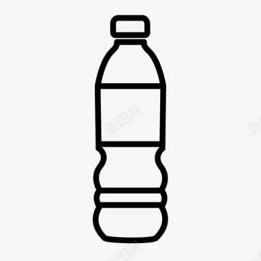 水瓶矿泉水运动会收藏图标图标
