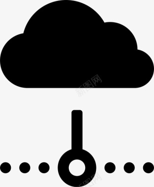 云脱机断开连接internet图标图标