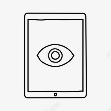 眼睛设计ipadview设备眼睛图标图标