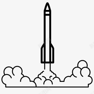 飞行客机宇宙飞船飞行火箭图标图标