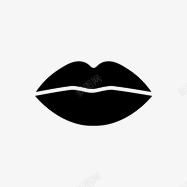 嘴唇爱情浪漫图标图标