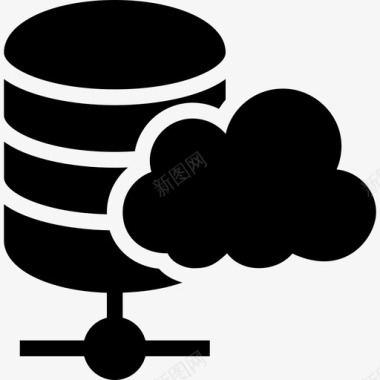 托管服务器云服务图标图标