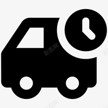 送货卡车送货送货卡车送货车图标图标