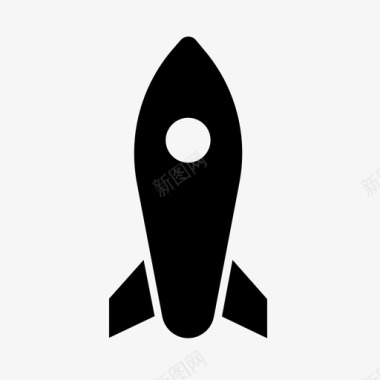 火箭卫星飞船火箭发射太空图标图标