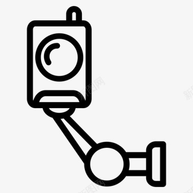 安全摄像头保险箱监控图标图标