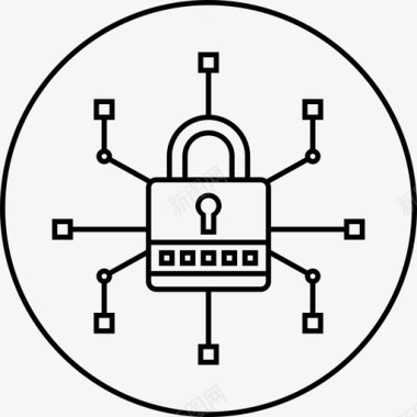 安全犯罪锁图标图标