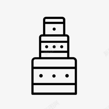 结婚蛋糕周年纪念日情人节图标图标