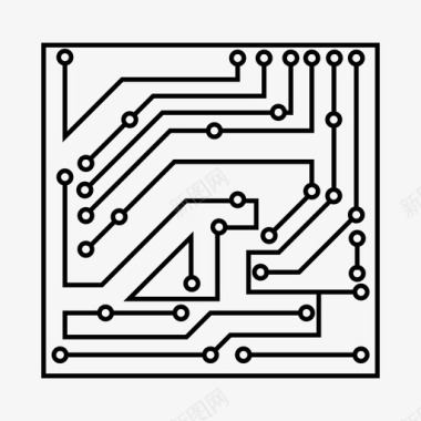 RFID芯片it计算机电子图标图标