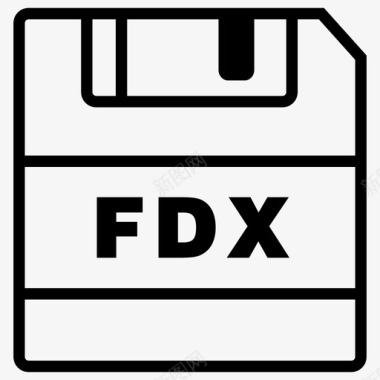 WAV扩展保存fdx文件fdx扩展名图标图标