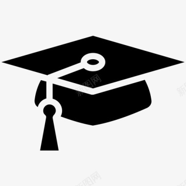 毕业帽子文凭图标图标