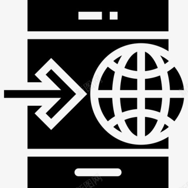 全球互联网移动图标图标