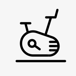 固定器械健身车运动固定自行车图标高清图片