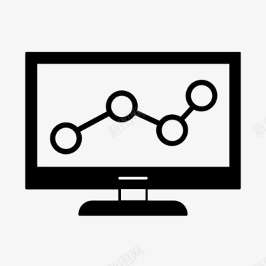 单价表计算机分析财务折线图图标图标