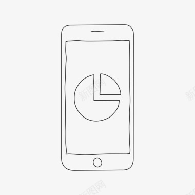 iphone饼图设备饼图图标图标