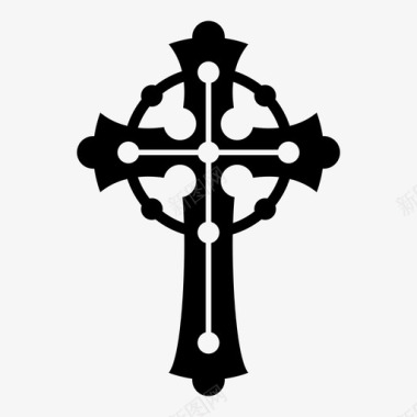 十字架十字架凯尔特十字架基督教图标图标