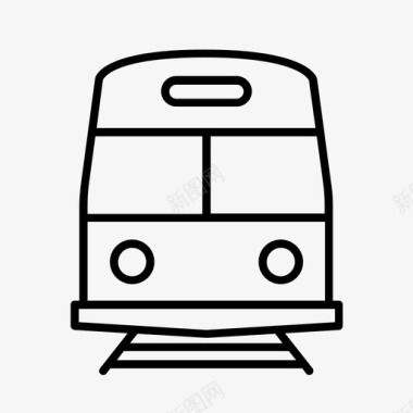 公交地铁标识地铁单轨公共交通图标图标