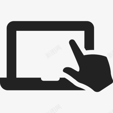 笔记本电脑触摸屏笔记本触摸屏手指手势图标图标