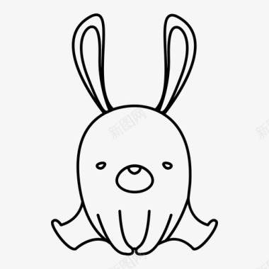 兔子动物图标图标