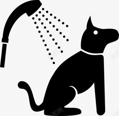 洗狗洗澡宠物图标图标