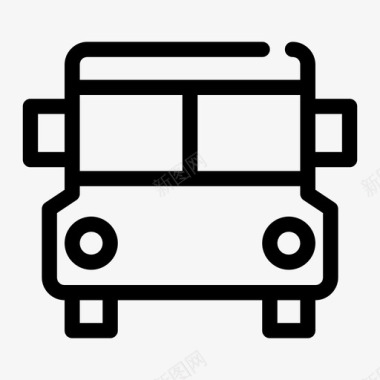 巴士汽车巴士校车图标图标