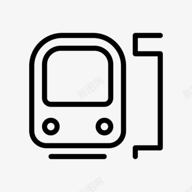 火车站地铁交通图标图标