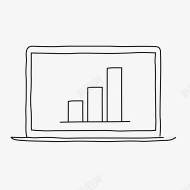 整合分析笔记本条形图分析设备图标图标