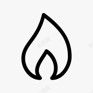 火焰图标火焰燃烧高温图标图标