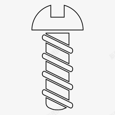 金属圆圈螺栓建筑固定图标图标