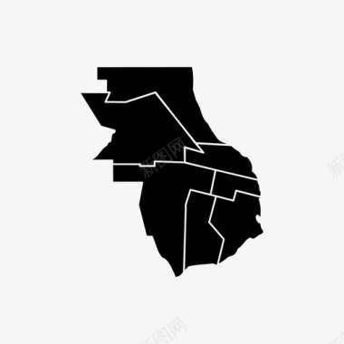 罗萨里奥阿根廷城市地图图标图标