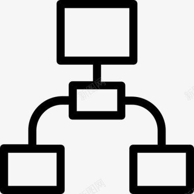 营销图表网络层次结构共享网络图标图标