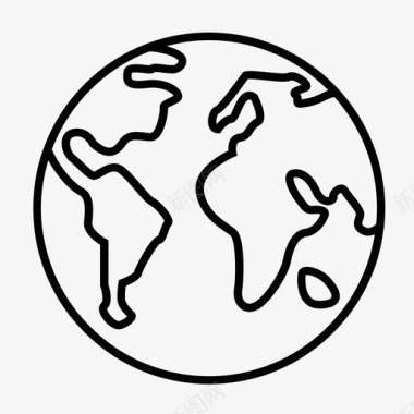 地球全球世界图标图标