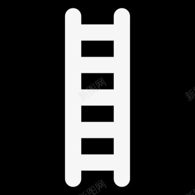 梯子建筑施工图标图标