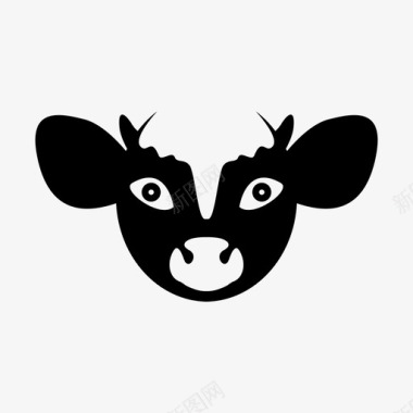 牛头动物可爱图标图标