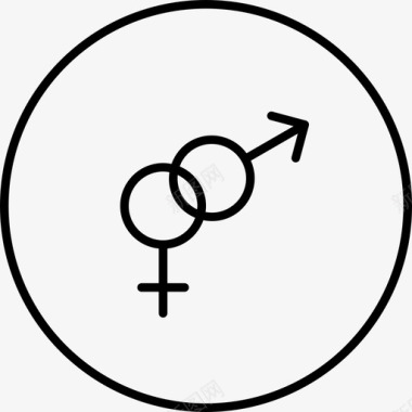 性别吸引力女性图标图标